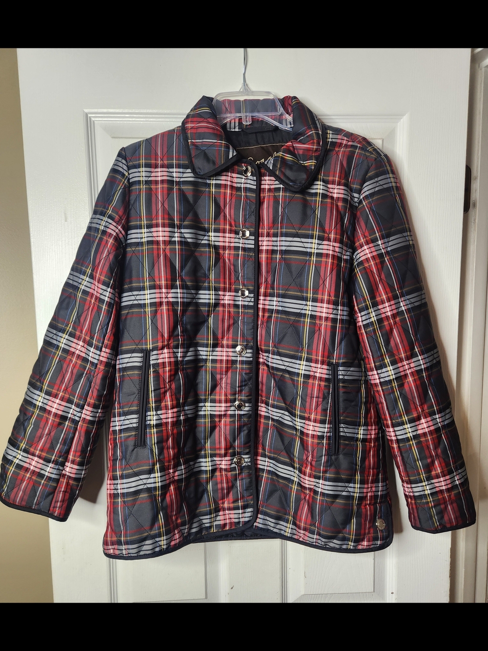 Womens Plaid Coach Jacket
